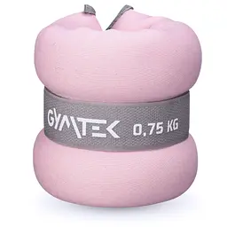Обважнювачі Gymtek для рук і ніг 2 х 0,75кг рожевий - мініатюра 4