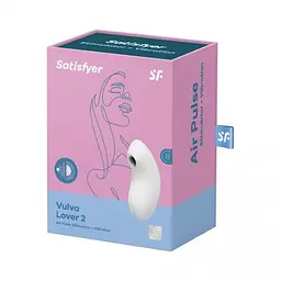 Вакуумний стимулятор клітора з вібрацією Satisfyer Vulva Lover 2 білий - мініатюра 9