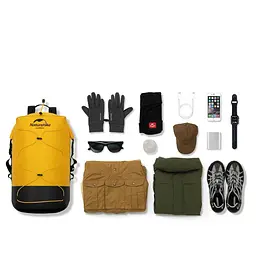 Рюкзак водонепроникний Naturehike NH21FSB04, 30 л бежевий - мініатюра 3