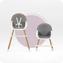 Стільчик для годування MoMi Reki 2 в 1 Grey (KRKA00034) - мініатюра 4