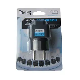 Перехідник US/UK/AU to EU Dynamode (EU Adapter black) - мініатюра 5