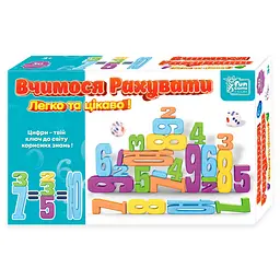 Розвиваюча математична гра "Вчимося рахувати" 4FUN Game Club 44735, 30 елементів, кубик
