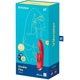 Смарт вібратор кролик із подвійним відростком Satisfyer Double Flex - мініатюра 4