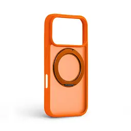 Противоударный чехол-панель для Apple iPhone 17 Pro, Unit Stand2, оранжевый, силикон + поликарбонат, защита всего корпуса, с подставкой, поддержка магнитных держателей и беспроводной зарядки (MagSafe), ArmorStandart (ARM86626) - мініатюра 2