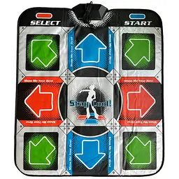 Танцювальний килимок X-TREME Dance PAD Platinum для PC (2 оранж., 4 зілля., 2 блакитні стрілки) килимок для танців