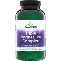 Комплекс магнію Swanson Triple Magnesium Complex 400 mg 300 вегакапсул