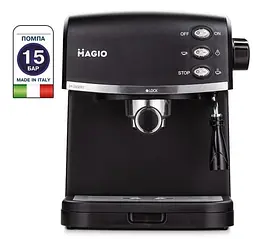 Еспрессо кавоварка Magio Mg-963 950W 15 бар з трубкою-капучинатором - мініатюра 2