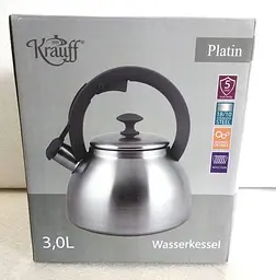 Чайник зі свистком Krauff 26-298-001 Platin 3 л. - мініатюра 9