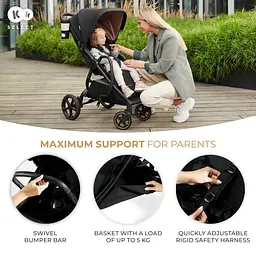 Прогулянкова коляска Kinderkraft Mitzy Jade Green (KSMITZ00GRE0000) - мініатюра 9