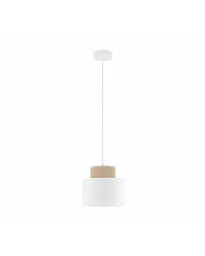 Підвісний світильник, люстра Tk Lighting 10078 Duo Juta E27 1x15W IP20 Білий - мініатюра 2