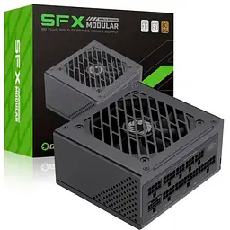 Блок живлення GameMax 750 Вт GS-750G, Black, SFX, модульний, 80+ Gold, Active PFC, 9.2 см, 3xMolex / 4xSATA / 1x16-pin / 3x2+6-pin / 2x4+4-pin / 1x20+4-pin, захист OVP / UVP / OCP / OTP / OPP / SCP