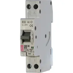 Диференціальний автоматичний вимикач ETI KZS-1M C 25/0,03 тип A (6kA) (універс. підключення)