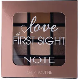 Палетка тіней Note Cosmetique Love At First Sight Eyeshadow Palette тон 201 (Daily Routine) 15.6 г - мініатюра 4