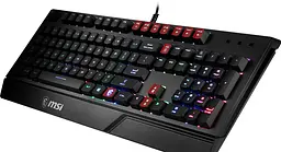 Клавіатура мембранна Vigor GK20 UA 104key, USB-A, EN/UKR/RU, ColorLED, чорний MSI teh0013864 - мініатюра 10