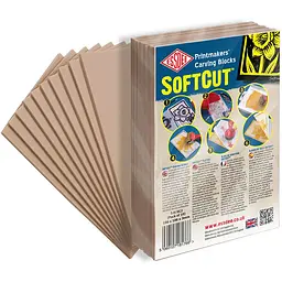 Набір блоків для гравюри Essdee Softcut Carving Blocks 3.0/SC2 150х100х3 мм 10 шт.  - мініатюра 2