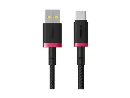 Кабель USB Type-C BASEUS USB-Type-C 60W 2m (P10377802U01-03) червоно-чорний