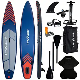 Надувна дошка SUP THUNDER Steel 365 см з веслом Red