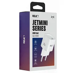 Зарядний пристрій Relict JetMini GaN 30W/1 USB-C White - мініатюра 2