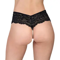 Сексуальні жіночі трусики Fabiana з перлами, чорні, розмір L-2XL Art of Sex SO5196 94728 - мініатюра 2