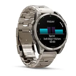 Смарт-годинник Garmin Fenix 8 47 мм AMOLED Сапфір Титан з прорізами Titanium - мініатюра 3