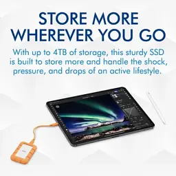 Накопичувач SSD USB Type-C 1TB Rugged Mini LaCie (STMF1000400) - мініатюра 9