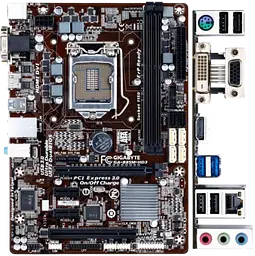 Материнська плата Gigabyte GA-B85M-HD3 LGA 1150 (GA-B85M-HD3) Б/В - мініатюра 2