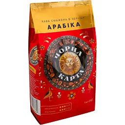 Кава в зернах Чорна Карта Арабiка 1 кг - мініатюра 4
