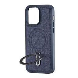 Чохол Jinduka Leather Ringo iPhone 14 Pro Max Blue - мініатюра 4