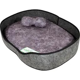 Лежак Lucky Pet Цезар №1, 43х32x10 см, сірий - мініатюра 2