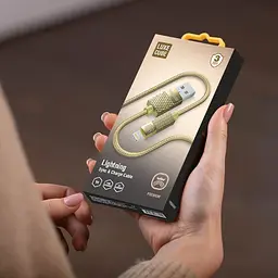 Кабель Luxe Cube Premium USB-Lightning, 1м, золотистий (8886668686150) - мініатюра 2