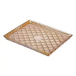 Блюдо для закусок Lirmartur скляне 24,5*20,5*2 см прямокутне, facet Yiwu HP-YH-53