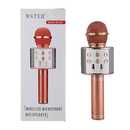 Караоке мікрофон wster ws 858 персик WSTER teh0032273 - мініатюра 4
