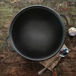 Казан узбецький Наша майстерня WOK з кришкою-сковородою гриль 8 л (Т405СРGr) - мініатюра 2