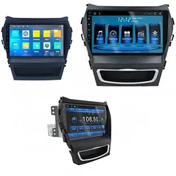 Штатна автомагнітола XPRO Hyundai Santa Fe 2012-2014 / IX45 2013-2017 (9") Android 10.1 (4/32) (КОРОБКА 1) чорна (MER-14149_5671) - мініатюра 5
