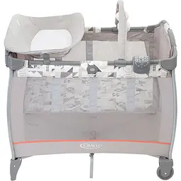 Манеж-ліжечко Graco Contour Electra Patchwork, сірий - мініатюра 2