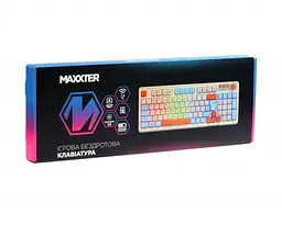 Клавіатура бездротова KBGW-3C01-UA, White Maxxter teh0020620 - мініатюра 5