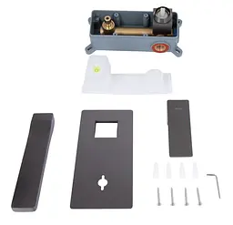 Змішувач для раковини Qtap прихованого монтажу Gemini, Gunmetal Black PVD (k35) QTGEM273GMB45695 - мініатюра 7