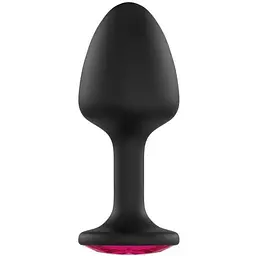 Анальна пробка Dorcel Geisha Plug Ruby L з кулькою всередині створює вібрації діаметр 4 см
