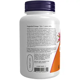 Вітаміни та мінерали NOW Vitamin C-1000 with Rose Hips & Bioflavonoid, 100 таблеток - мініатюра 2