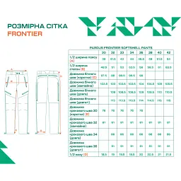 Штани Frontier Pardus 30/30 Softshell Microfleece Thyme Green - мініатюра 6