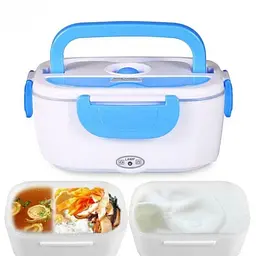 Ланчбокс з підігрівом їжі 220 V, Electric lunch box, ланч-бокс Блакитний