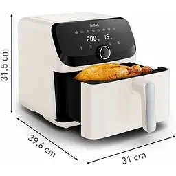 Мультипіч Tefal Easy Fry Mega 1700 Вт бежева (EY855AE0) - мініатюра 4