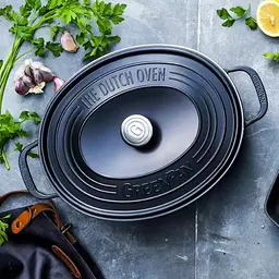 Гусятниця з кришкою GreenPan Featherweights, 25 см, 6,2 л з керамічним покриттям, чорний (CC002222-001) - мініатюра 4
