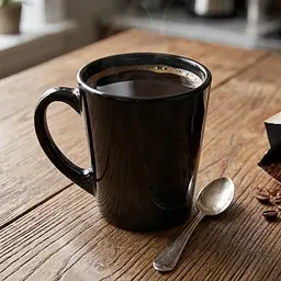 Чашка для чаю та кави склокераміка Luminarc New Morning Black 320мл чорна (Q4779) - мініатюра 2