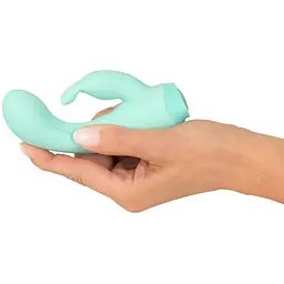 Мінівібратор-кролик Cuties Mini Vibrator Green - мініатюра 11