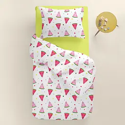 Підліткова постільна білизна з простирадлом на резинці HAPPY WATERMELON CS2 COSAS (4822052413005) - мініатюра 2