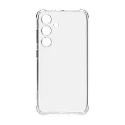Прозрачный чехол для Samsung Galaxy S24 5G (SM-S921) с защитой камеры и усиленными бортами, тонкий, силиконовый, бесцветный, ударопрочный, противоударный бампер с закрытой камерой, ArmorStandart (ARM83399)