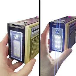 Радіоприймач на акумуляторі Golon RX-382 FM/AM/SW із ліхтарем LED GOLD (1756375730) - мініатюра 7