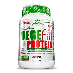 Протеїн AMIX GreenDay Vege-Fiit Protein, 720 грам - Подвійний шоколад