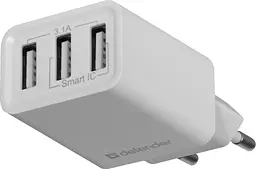Зарядний пристрій Defender 3xUSB 37W 3.1A білий UPA-31 (83587) - мініатюра 3